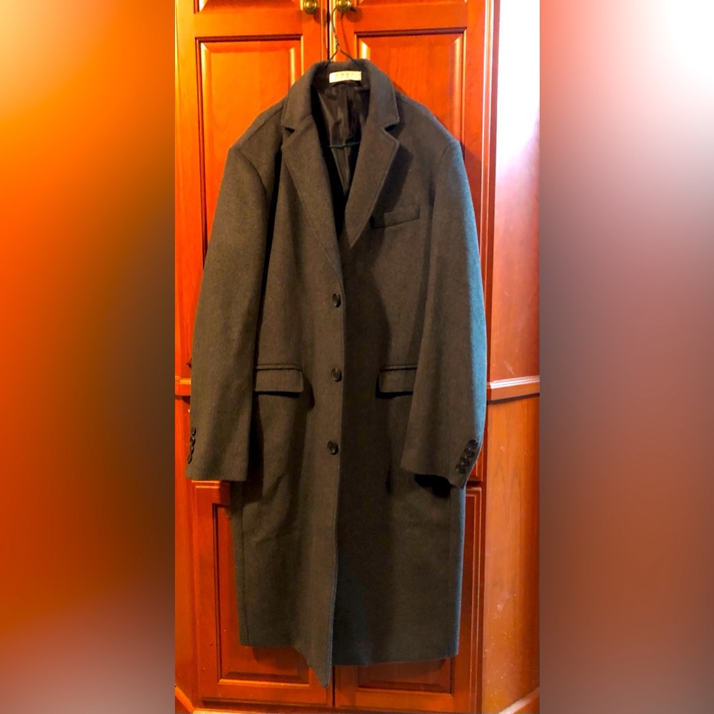 Grey Wool coat sized XL Mens.